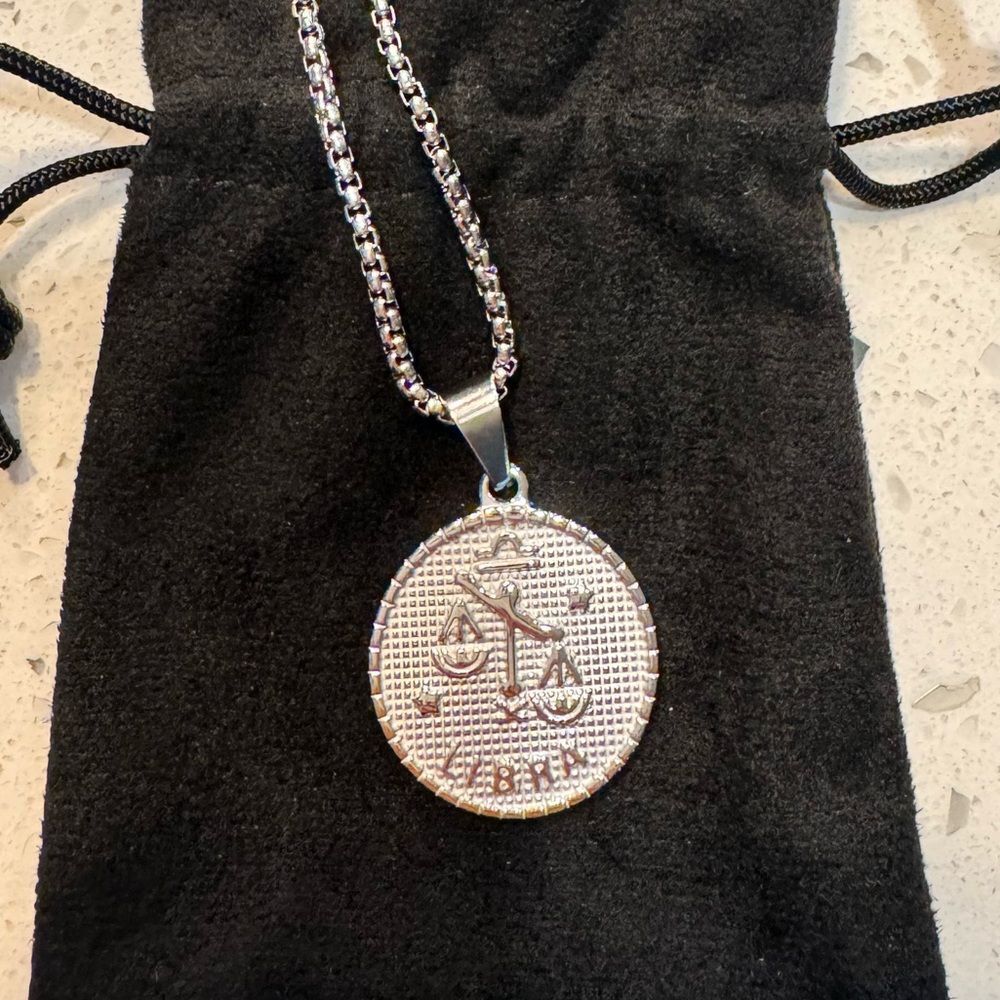 Pebby Forevee LIBRA Sun Sign Water Resistant Necklace